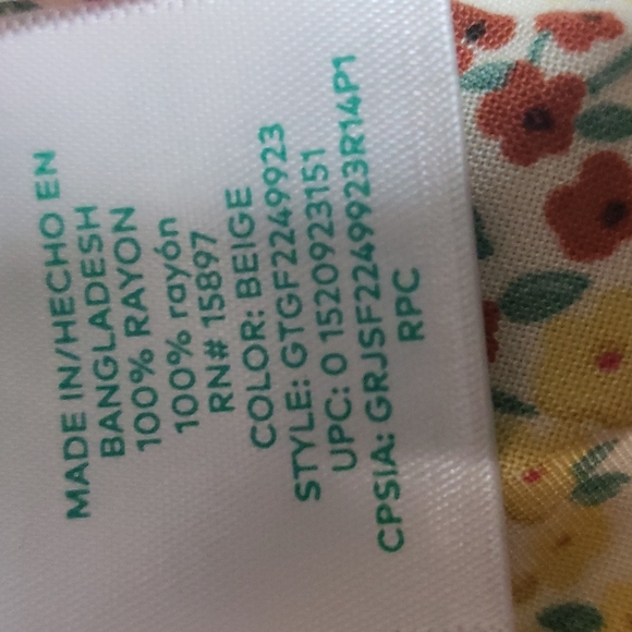 NWT Garanimals floweral skirt cream background - Picture 5 of 6